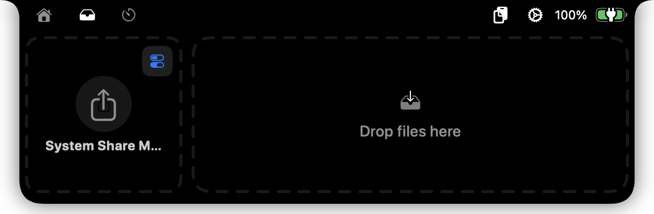 Atoll AirDrop panel