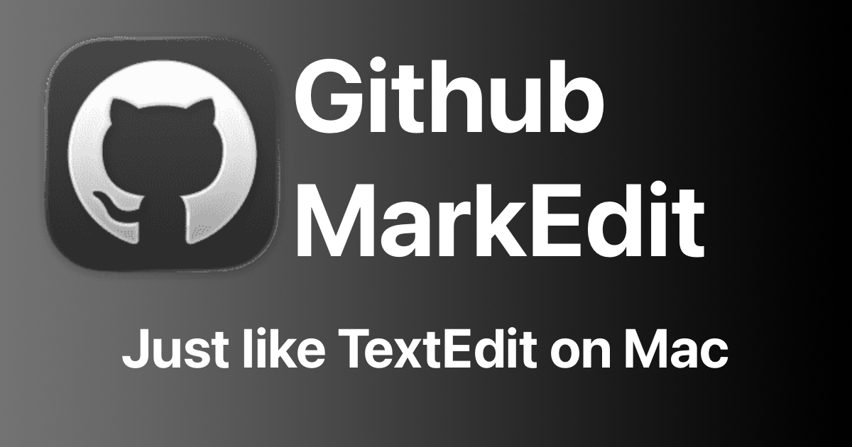 MarkEdit，Mac 上一个 4MB 的 Markdown 编辑器