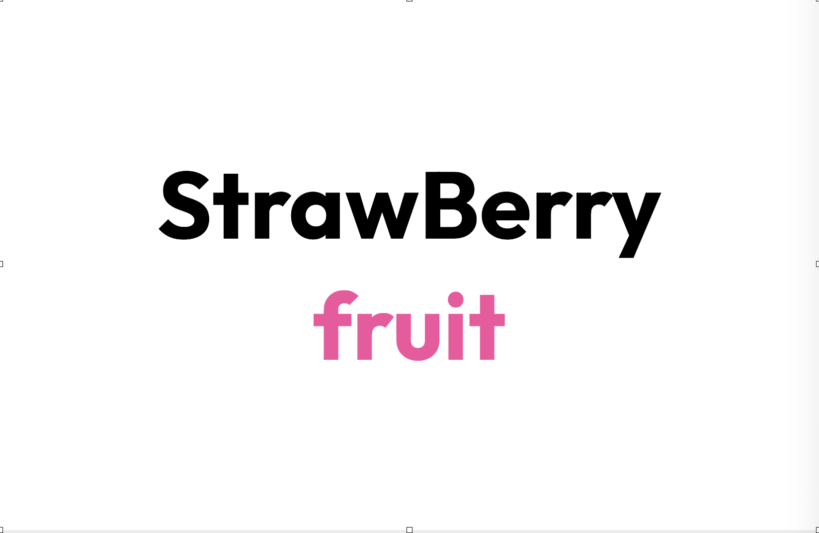 Strawberry font