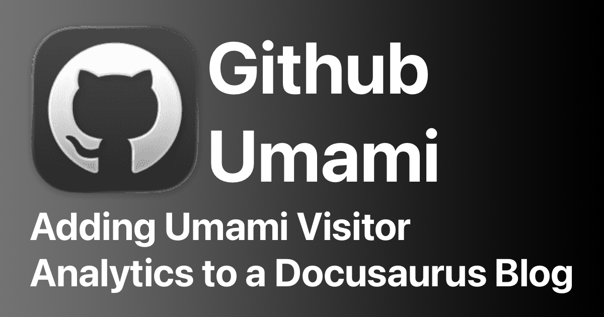 给 Docusaurus 博客接入 Umami 访客统计